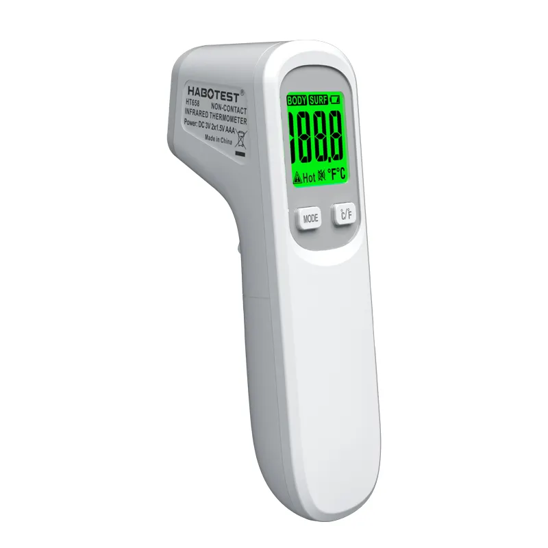 Temperature measuring instrument with high precision which can switch between human and object modes HT658