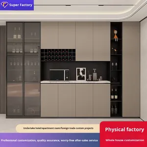 ตู้เก็บไวน์และอาหารแบบโมเดิร์นมินิมอล ดีไซน์แข็งแรง ทนทาน พร้อมกระจก บรรจุภัณฑ์แบบไปรษณีย์ แหล่งผลิตไม่ระบุ - Product Image 3