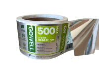 Autocollants adhésifs en PET de qualité alimentaire, argent mat premium |   Résistant aux produits chimiques, imperméable et résistant à l'huile |   Formes personnalisables pour le foie
