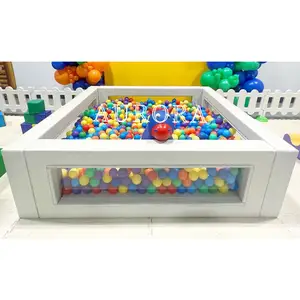 Crianças Climber Ball Pit Kid Multi-colored engraçado macio oceano bebê brinquedo plástico pit square ball pit à venda