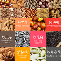 Industriële professionele elektrische gas aardnoot amandel sesam cashewnoten zonnebloempitten roostermachine