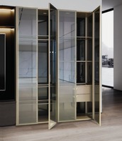 Vitrine en verre transparente pour mobilier et armoire, idéale pour les bâtiments commerciaux - Offre Spéciale
