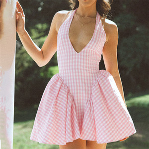 white christmas dresses Pink Gingham Shift Dress – Clothe Boutique