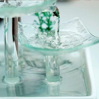 Fontaine d'eau de table de bureau de salon moderne semi-manuel créatif pour décoration intérieure