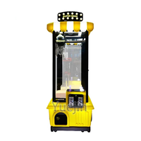 Machine de jeu d'arcade d'intérieur à monnayeur, type grue à pinces, pour supermarché, pour attraper les peluches, mini grue à pinces en métal, version anglaise