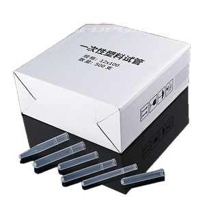 Tubos de Ensayo de Plástico Tong Sheng, 12x100mm, Transparentes, para Muestreo de Laboratorio, Paquete de 500 Unidades - Product Image 1