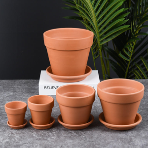 Macetas de arcilla de terracota ecológicas, transpirables, ideales para el crecimiento saludable de las plantas y un uso duradero en el hogar. - Product Image 1