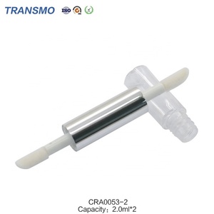 Tube de gloss à lèvres double face personnalisé en PETG 1,5 ml, tube de gloss à lèvres double extrémité dégradé OEM - Product Image 5