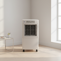 Ventilateur de refroidissement par évaporation à moteur en cuivre pur, grand angle, forte puissance, avec minuterie 24h, pour la maison et le bureau