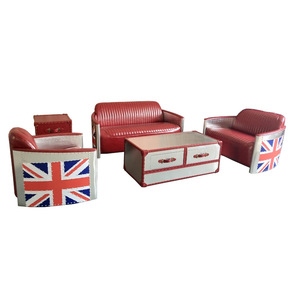 Hj Nhà Cổ Điển Công Nghiệp Nhôm Da Retro Phi Công Thân Cây Bàn Cà Phê Đồ Nội Thất Lưu Trữ Cho Trong Nhà Ngoài Trời Sử Dụng - Product Image 3