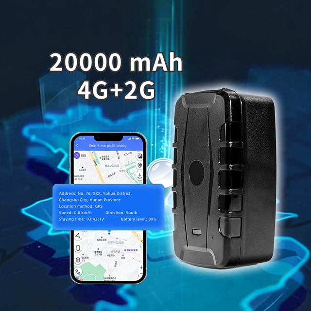 Portable Wireless 90 Days Standby 20000 MAh Battery Magnet Mounted Vehicle Assets Tracking Locator 4G+2G Car GPS Tracker