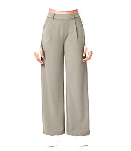 <span class=keywords><strong>Pantaloni</strong></span> Casual da <span class=keywords><strong>Donna</strong></span> a Vita Alta, Gamba Dritta e Corta, con Chiusura a Zip, Fronte Piatto e Tasche Laterali, Joggers Autunnali Larghi - Product Image 5
