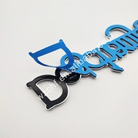 Personnalisé ABS voiture 3d chrome lettre autocollant emblèmes 3m colle adhésive voiture emblème badges