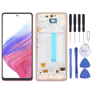 Pour <span class=keywords><strong>Samsung</strong></span> Galaxy <span class=keywords><strong>A53</strong></span> 5G SM-A536 6.48 pouces OLED LCD écran numériseur assemblage <span class=keywords><strong>complet</strong></span> avec cadre - Product Image 1