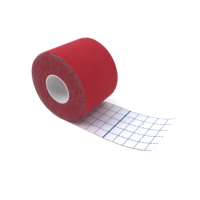 Plester Kinesiologi Katun 5cm*5m Tahan Air Elastis untuk Otot Warna Kustom Lem Akrilik Plester Olahraga K Tape Bersertifikasi CE