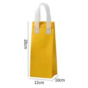 Sac de livraison de nourriture isotherme réutilisable, logo personnalisé, sac isotherme, porte-plats étanche, sac de livraison écologique en vrac - Product Image 2