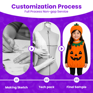 Costume da Zucca Jack O' Lantern per Neonati e Bambini, Set di 2 Pezzi con Gilet in Peluche e Cappello, Adorabile Outfit per Halloween - Product Image 2