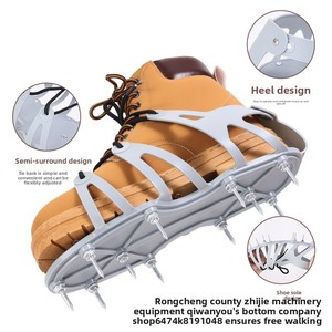 Chaussures à pointes auto-nivelantes pour l'aération du sol de jardin et des pelouses, tout-en-un, fabriquées en Chine - Product Image 2