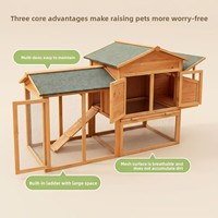 Poulailler en bois étanche, nichoir à œufs, enclos extérieur pour lapins, cage à pigeons, niche pour chats, abri multifonctionnel pour petits animaux