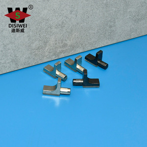 Support d'angle en verre Yuan Siwei nickelé pour meubles, armoires, étagères et cloisons - Product Image 2