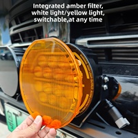 Nouveau projecteur rond de 7 pouces à lumière continue avec effet stroboscopique pour camions, fourgonnettes, véhicules tout-terrain, phare de voiture LED DRL