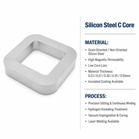 Noyau de transformateur d'écart de distribution de matière première en acier au silicium orienté performance stable pour transformateur de courant
