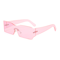 Twooo T1181 New Fashion Party Lunettes de soleil carrées sans monture Pc UV400 pour hommes