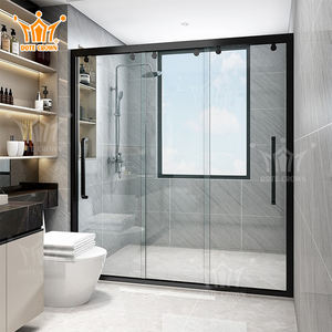 Disponible autoportant en acier inoxydable cadre italien salle <span class=keywords><strong>de</strong></span> bain charnière verre cabine <span class=keywords><strong>de</strong></span> <span class=keywords><strong>douche</strong></span> moderne simplicité ultime <span class=keywords><strong>noir</strong></span> - Product Image 4