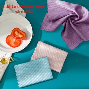 Paño de Limpieza de Microfibra con Textura de Escamas de Pescado, de Secado Rápido, Altamente Absorbente y Ecológico, para Cocina, Lavado de Autos y Ventanas - Product Image 3