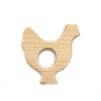 Anneau de dentition en bois de hêtre pour bébé, jouet pour nourrissons, 10 pièces