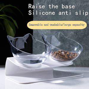 <span class=keywords><strong>Precio</strong></span> al por mayor de fábrica, cuenco elevado inclinado de 15 grados para <span class=keywords><strong>gatos</strong></span> con soporte, cuencos de comida para <span class=keywords><strong>gatos</strong></span> - Product Image 2