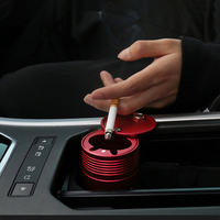 Cendrier de voiture en alliage d'aluminium avec couvercle rotatif, étanche à la fumée, robuste, ignifuge, durable, universel, pour BMW Toyota Honda