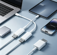 Câble de charge rapide USB-C vers USB-C avec blindage tressé et boîte de vente au détail, cordon de chargeur PD pour téléphone et ordinateur portable, personnalisation OEM disponible