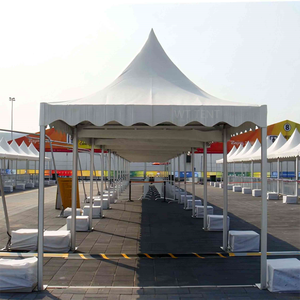 Tenda a Pagoda con Tetto a Punta per Fiere all'Aperto, Stand Espositivo Bianco per Eventi Tecnologici - Product Image 3