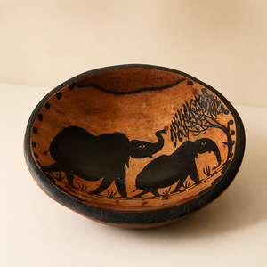 Ensemble de sculptures en bois africaines vintage Art Déco Pop Art, figurines d'animaux Girafe Zèbre, artisanat naturel, marque Chisel, Zimbabwe - Product Image 2