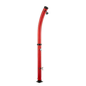 Jade Jardin Extérieur 2 Sections <span class=keywords><strong>Rouge</strong></span> Écologique Économie D'énergie Pvc <span class=keywords><strong>Douche</strong></span> <span class=keywords><strong>Solaire</strong></span> pour Piscine Plage Lieux Publics - Product Image 1