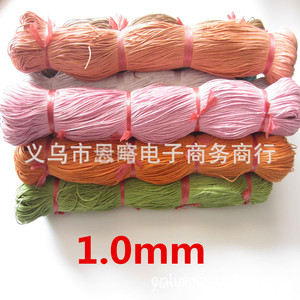 เชือกแว็กซ์ฝ้ายแท้ 100% คลาวด์โดม ขนาด 1 มม. แบบกลม ยาว 400 ม. ต่อมัด สำหรับงาน DIY ทำเครื่องประดับ - Product Image 3