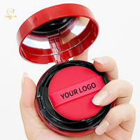 Soft Light Hydratant Brightening Natural Pressed Powder Cream Makeup Fair Medium Lightweight Matte Air Cushion Foundation