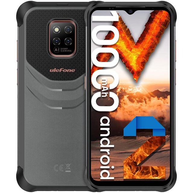 Power Armor 14 Pro 10000mAh Rugged Smartphone, Android 12 Phone, 20MP 6.52 HD+, Dual SIM 4G Unlocked Rugged Phone OTG NFC FM