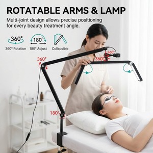Lampe de beauté pliable à clipser, lampe de bureau LED pour ongles, éclairage de salon réglable, lumière douce anti-éblouissement, lampe de manucure - Product Image 2