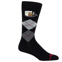 Chaussettes avec Logo personnalisé pour hommes, nom sur mesure, de qualité supérieure, avec poches, fermeture éclair