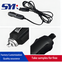 Extension de réfrigérateur de voiture cordon d'alimentation 12V24V prise allume-cigare avec fil B mot interface harnais d'adaptation universel