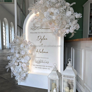 JINDA <strong>Wedding</strong> <strong>Welcome</strong> Sign <strong>Board</strong> for <strong>Wedding</strong> Reception Decoration White Pvc Backdrop Stand <strong>Wedding</strong> - Product Image 1