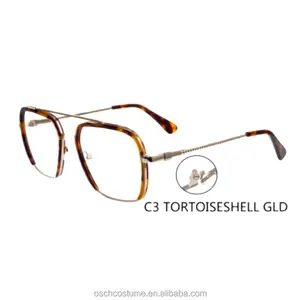 Custom Logo Acetate Optical Frames Anti Blue Light Myopia Glasses Computer Gaming Glasses Men Metal Tortoiseshell Black Colorful