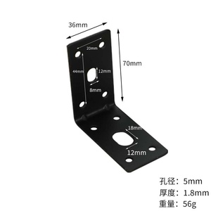 Accesorios de Muebles de Aleación de Acero con Conexión Fija en Forma de L de 90 Grados para Soporte de Estante de Cama de Gabinete, Marca GQK, Fácil Instalación - Product Image 3