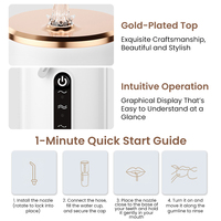 Irrigateur buccal électrique, jet d'eau dentaire haute pression, pulsation 360° °   Hydropulseur rotatif étanche IPX7 pour appareils dentaires et implants