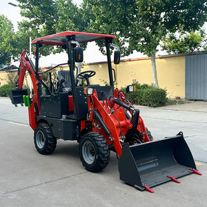 STTRON Kompakter <span class=keywords><strong>Mini</strong></span>-Baggerlader 4x4 Radlader Schaufelbagger zum Verkauf CE EPA Zertifiziert Hochwertige Baumaschine - Product Image 3