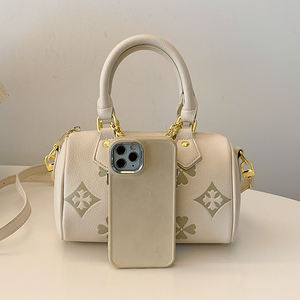 กระเป๋าถือผู้หญิงลายเรขาคณิต PU รุ่นล่าสุด พร้อมสายสะพายไหล่/สะพายข้างแบบถอดได้ พกพาสะดวกและทนทาน - Product Image 4