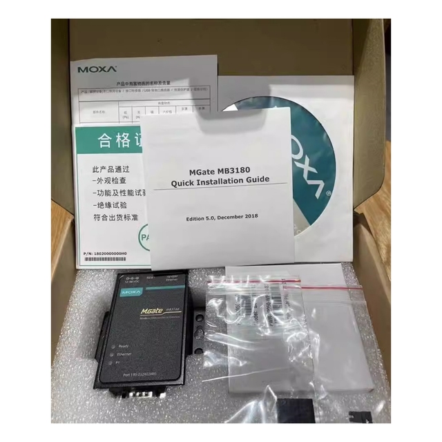 MOXA MGATE MB3180/CN Advanced Modbus Gateway, 0 to 60 Degree Celsius Operating Temperature