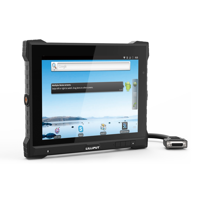Lilliput 9 Inch Android Industrial Pc Rugged Tablet Pc IP 64 Wifi BT POE Navigation Gps Vehicle Tracking